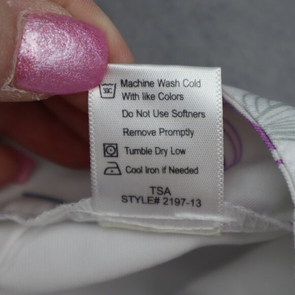 Tommy Armour Skort Womens 14 White High Rise Floral Dri Logic Golf Activewear - Picture 6 of 14